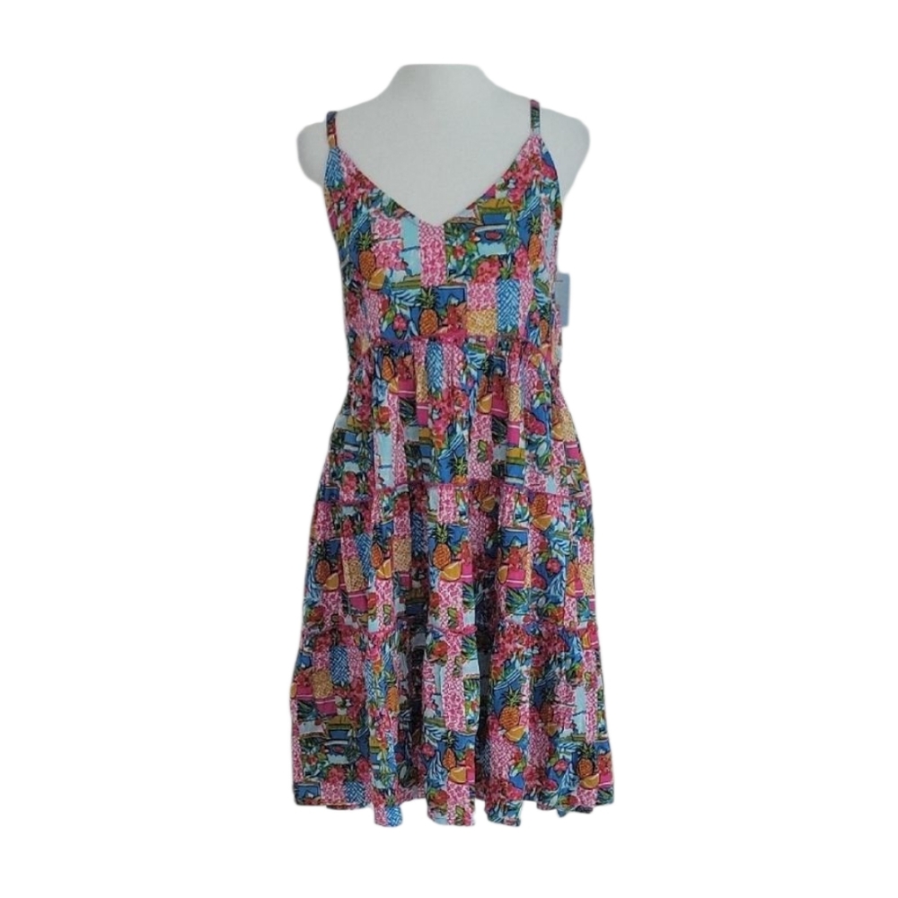 Island Beach Tiered Spaghetti Strap Dress NWT Size XL